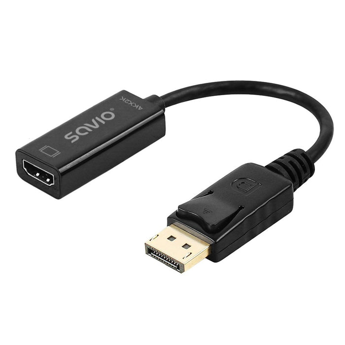 EAN 5901986048138 - Savio AK-62 adaptador de cable de vídeo 0,2 m DisplayPort HDMI Negro imagen 2