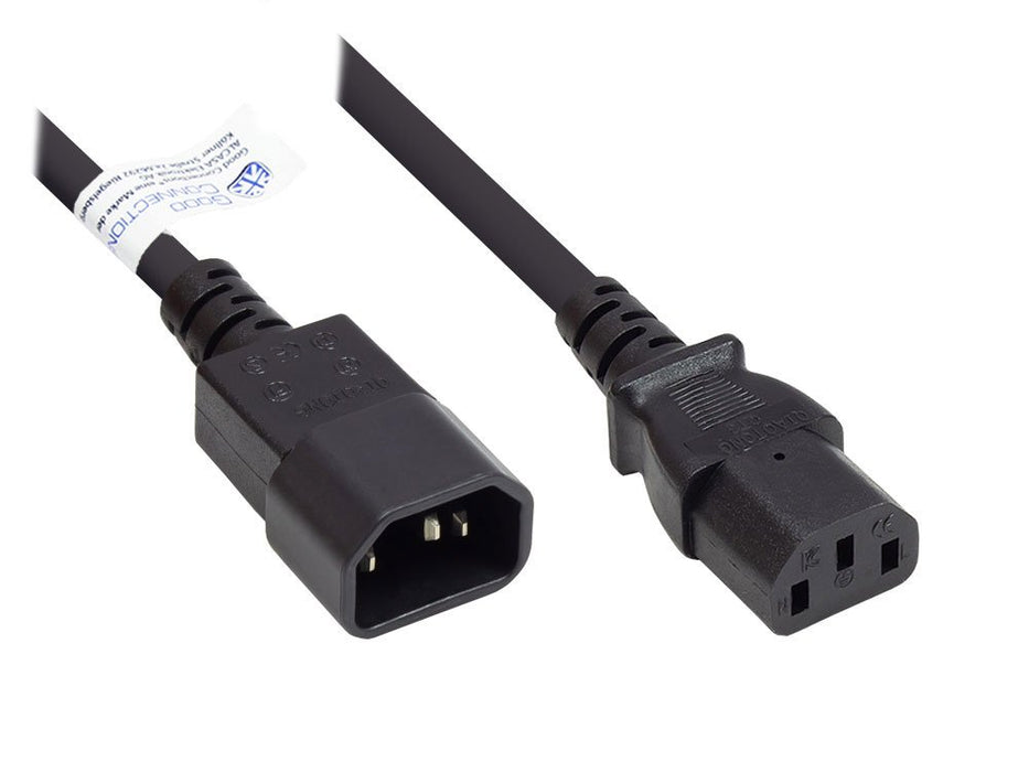 EAN 4014619169535 - Alcasa P1430-S010 cable de transmisión Negro 1 m C14 acoplador C13 acoplador imagen 1