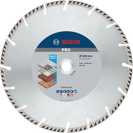 EAN 3165140869775 - Bosch 2 608 615 067 disco de diamante 30 cm Disco de diamante con borde segmentado imagen 1
