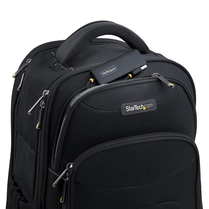 EAN 0065030912143 - StarTech.com H5A4A-USB-HUB hub de interfaz USB 3.2 Gen 1 (3.1 Gen 1) Type-A 5000 Mbit/s Negro imagen 10