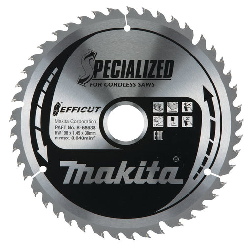 EAN 0088381546966 - Makita B-68638 hoja de sierra circular 19 cm 1 pieza(s) imagen 1