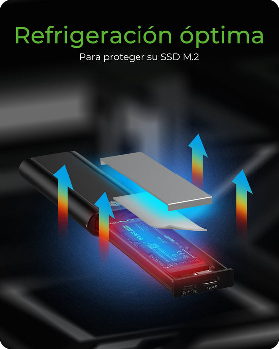 EAN 4250078172925 - ICY BOX IB-1807MT-C31 Caja externa para unidad de estado sólido (SSD) Negro M.2 imagen 6