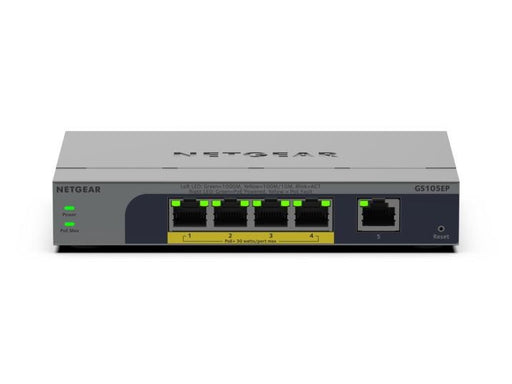 EAN 0606449174670 - NETGEAR GS105EP No administrado Gigabit Ethernet (10/100/1000) Energía sobre Ethernet (PoE) Gris imagen 2