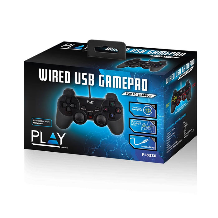 EAN 8054392614514 - Ewent Play Negro USB 2.0 Gamepad Analógico/Digital PC imagen 3