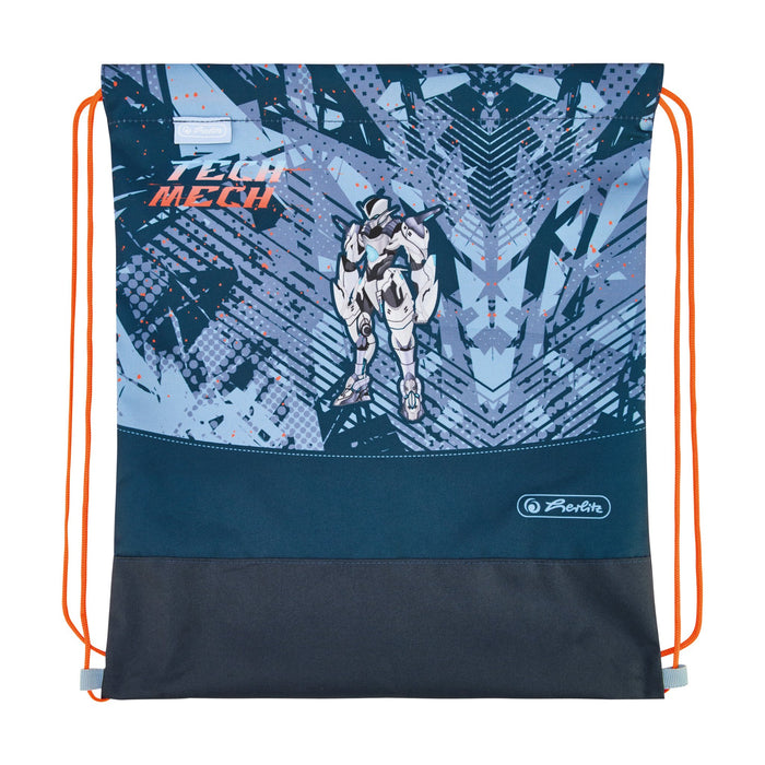 EAN 4008110396767 - Herlitz UltraLight Plus TechMech juego de mochila escolar Niño Poliéster Azul, Naranja imagen 16