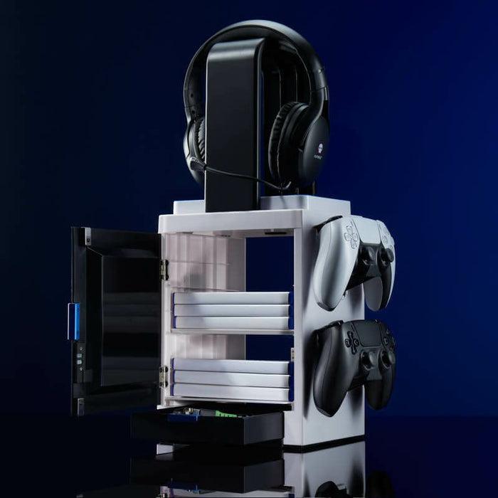 EAN 5056280438687 - Numskull Games PS5 Inspired Gaming Locker Torre de juegos y soporte de carga imagen 2