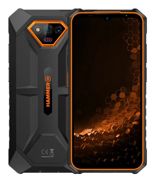 EAN 5902983626305 - HAMMER Iron V 16,5 cm (6.5") SIM doble Android 13 4G USB Tipo C 6 GB 64 GB 6320 mAh Negro, Naranja imagen 1