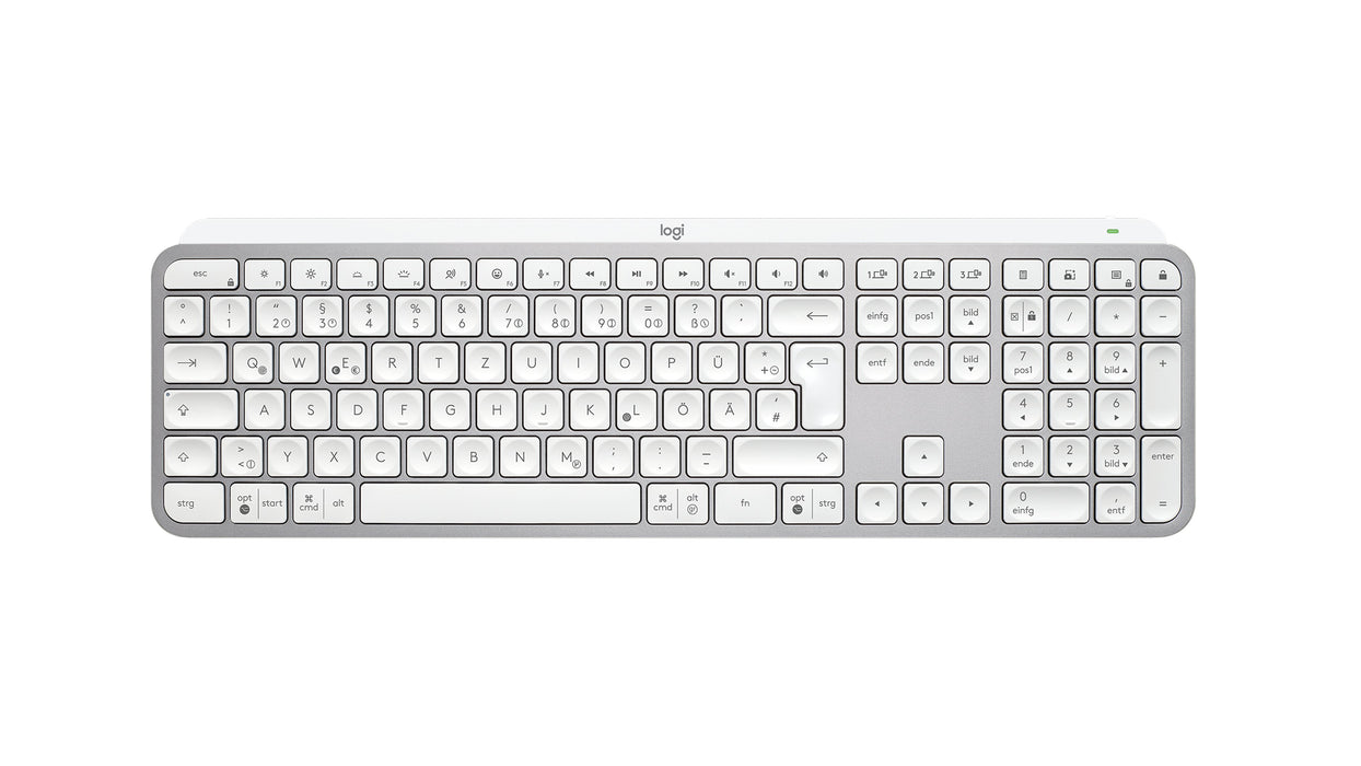 EAN 5099206112186 - Logitech 920-011566 teclado Universal RF Wireless + Bluetooth QWERTZ Alemán Aluminio, Blanco imagen 5