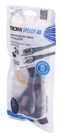 EAN 4024023038051 - TROIKA CBL20/BK cable USB 2 m USB C USB C/Lightning Negro imagen 5