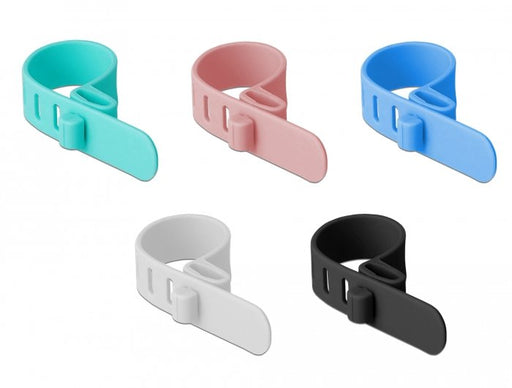 EAN 4043619188291 - DeLOCK 18829 presilla Brida reutilizable Silicona Colores surtidos 10 pieza(s) imagen 2