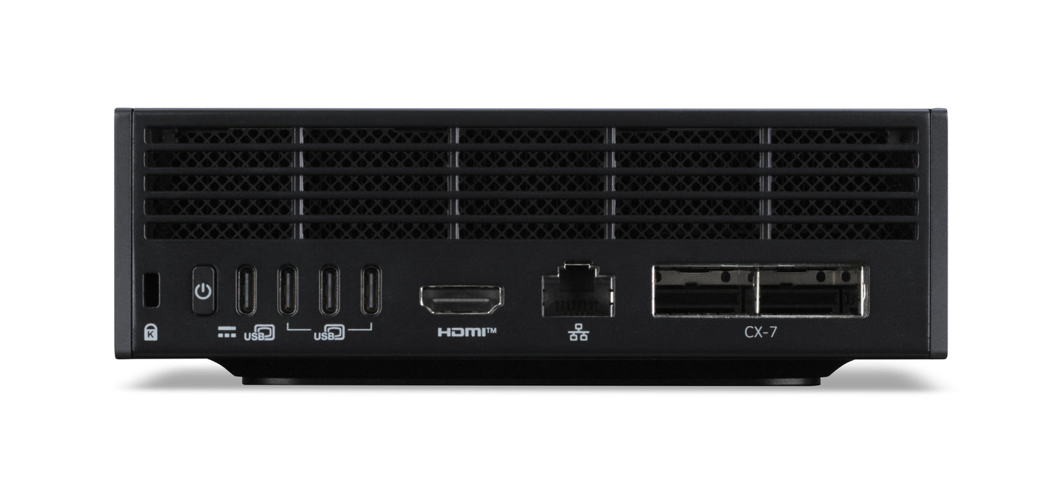 EAN 4711474835086 - Acer Veriton VGN100 GB10 128 GB LPDDR5x-SDRAM 4 TB SSD DGX OS Mini PC Puesto de trabajo Negro, Gris imagen 5