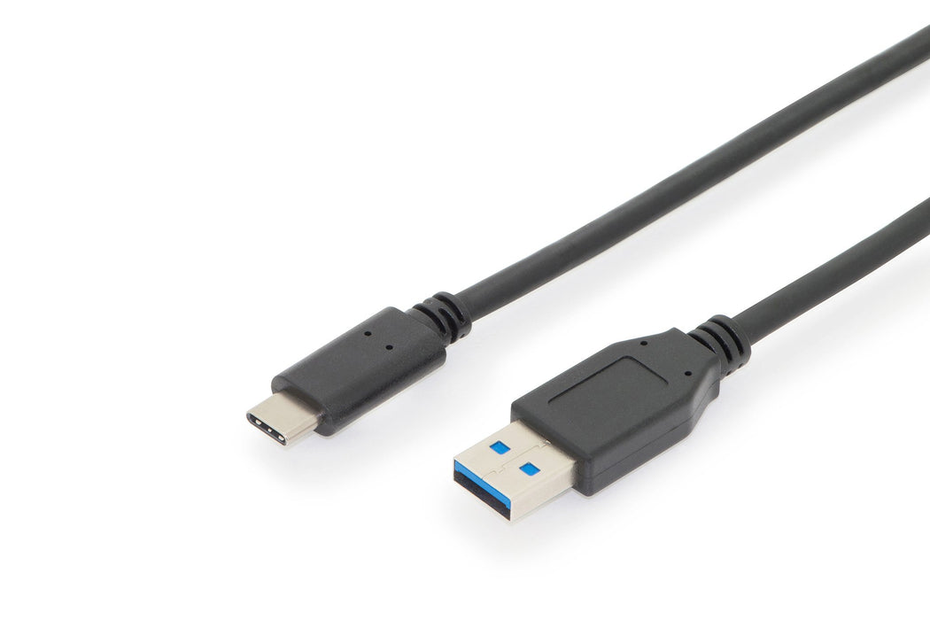 EAN 4016032438298 - Digitus AK-300146-010-S cable USB USB 2.0 1 m USB C USB A Negro imagen 1