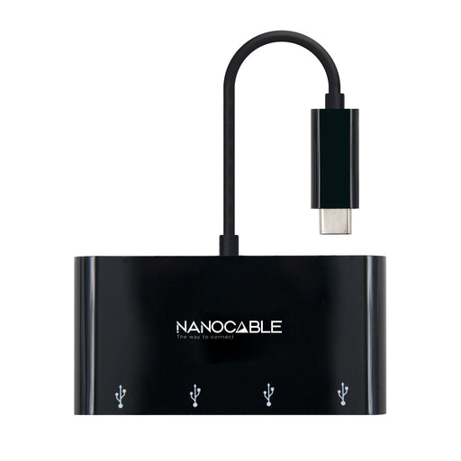 EAN 8433281008144 - Nanocable 10.16.4401-BK hub de interfaz USB 3.2 Gen 1 (3.1 Gen 1) Type-C imagen 1