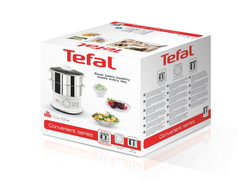 EAN 3045386378463 - Tefal VC1451 vaporizador 2 cesta(s) Independiente 900 W Blanco, Acero inoxidable imagen 2