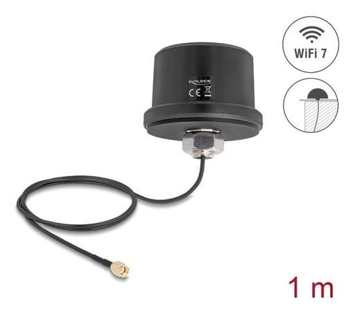 EAN 4043619814688 - DeLOCK 81468 antena para red Antena omnidireccional RP-SMA 3,5 dBi imagen 1