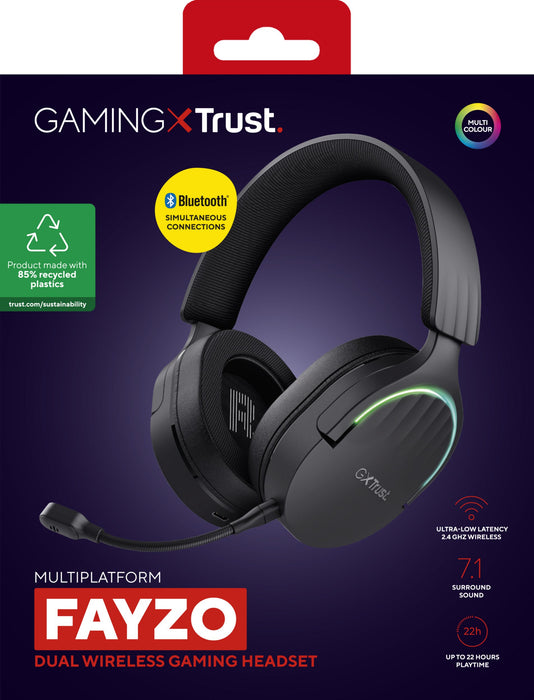 EAN 8713439249019 - Trust GXT 491 Fayzo Auriculares Inalámbrico y alámbrico Diadema Juego USB Tipo C Bluetooth Negro imagen 14