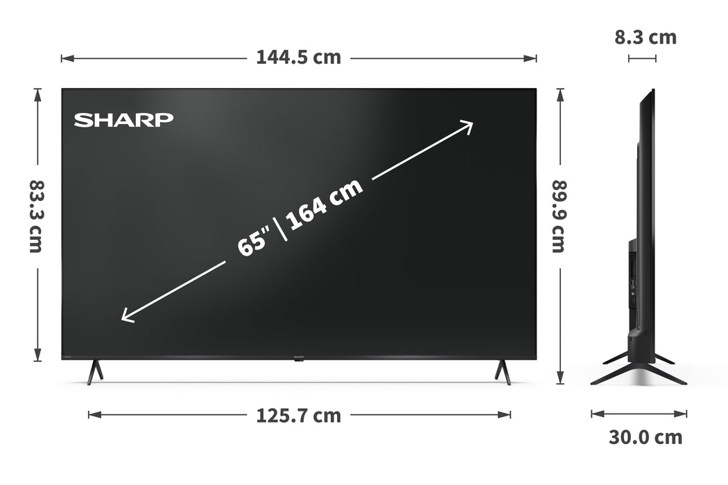 EAN 5905683272919 - Sharp 65HP5265E Televisor 165,1 cm (65") 4K Ultra HD Smart TV Wifi Negro imagen 8