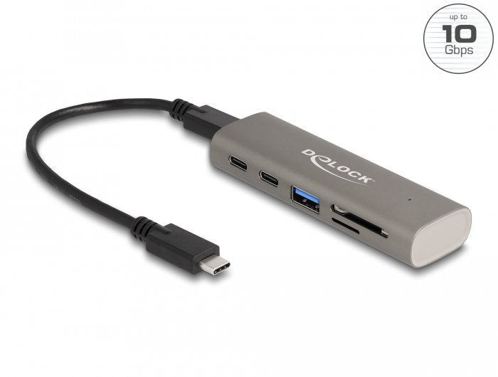 EAN 4043619642366 - DeLOCK 64236 hub de interfaz USB 3.2 Gen 1 (3.1 Gen 1) Type-C 10000 Mbit/s Gris imagen 1