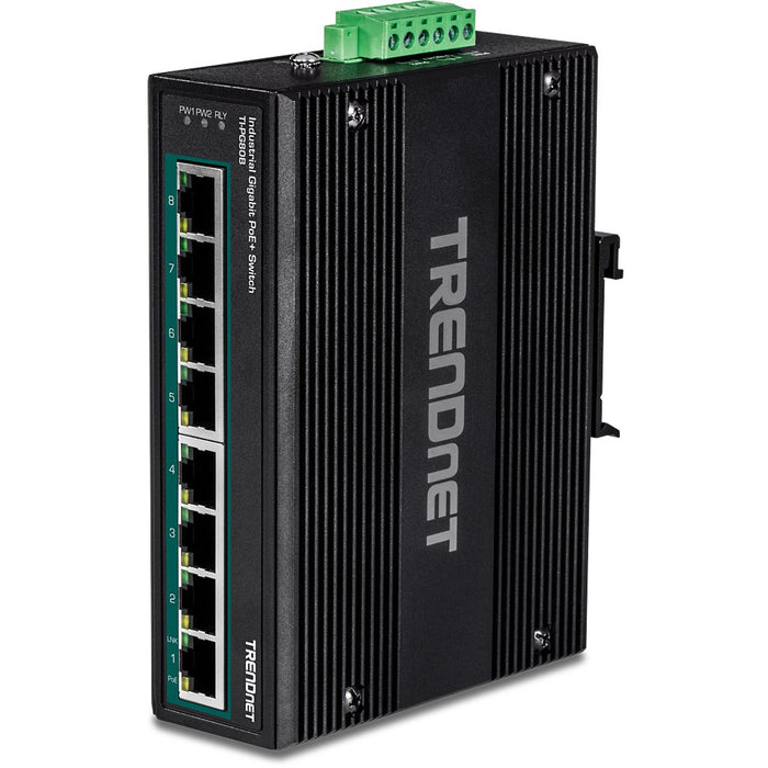 EAN 0710931161885 - Trendnet TI-PG80B switch Gigabit Ethernet (10/100/1000) Energía sobre Ethernet (PoE) Negro imagen 1