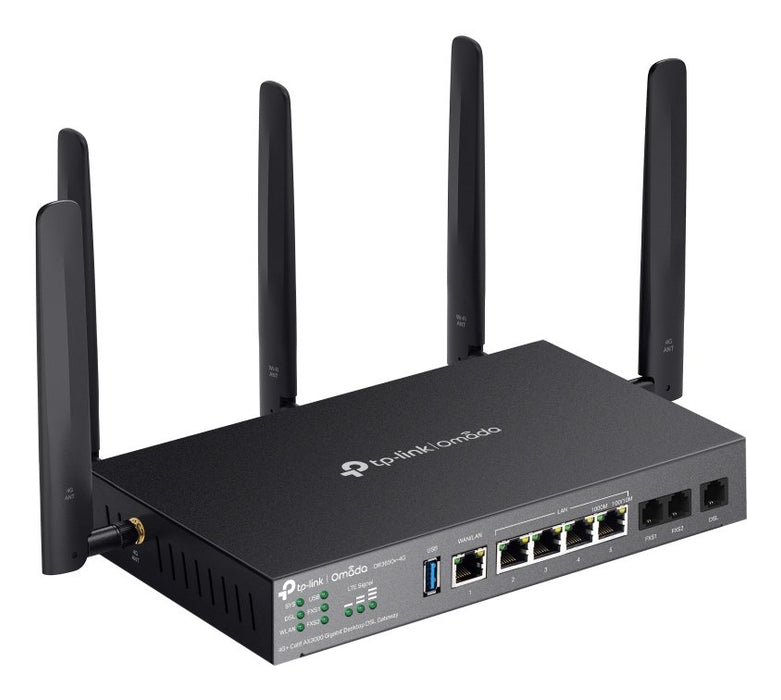 EAN 8885020626773 - TP-Link Omada DR3650V-4G router inalámbrico Gigabit Ethernet Doble banda (2,4 GHz / 5 GHz) Negro imagen 4
