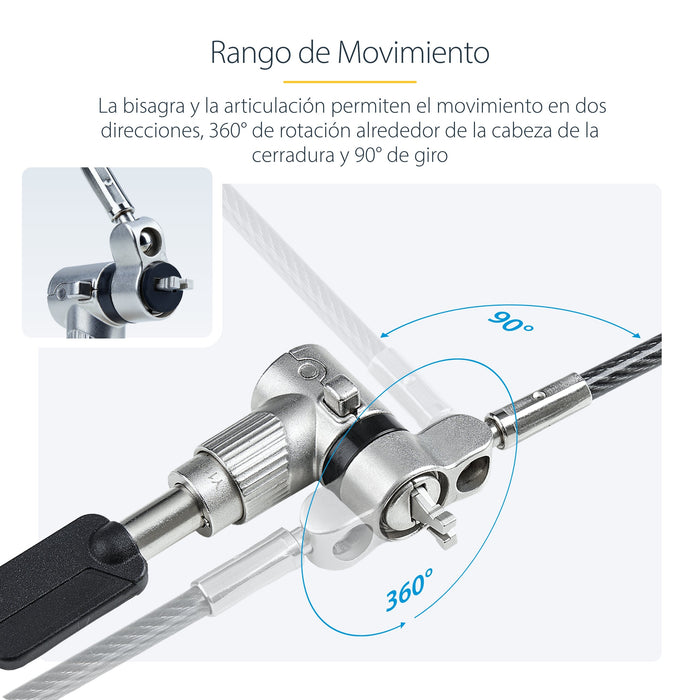 EAN 0065030908412 - StarTech.com UNIVKA25-LAPTOP-LOCK cable antirrobo Negro 2 m imagen 16