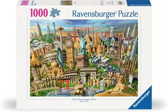 EAN 4005555003328 - Ravensburger 12000332 puzzle Puzle de colores 1000 pieza(s) Edificios imagen 2