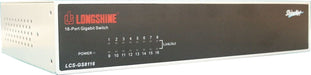 EAN 4016621129088 - Longshine LCS-GS8116-B switch No administrado Gigabit Ethernet (10/100/1000) Gris imagen 2