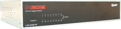 EAN 4016621129088 - Longshine LCS-GS8116-B switch No administrado Gigabit Ethernet (10/100/1000) Gris imagen 2