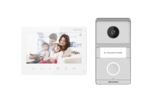 EAN 6941264079170 - Hikvision DS-KIS101-P/FLUSH sistema de intercomunicación de video 2 MP 17,8 cm (7") Plata, Blanco imagen 1