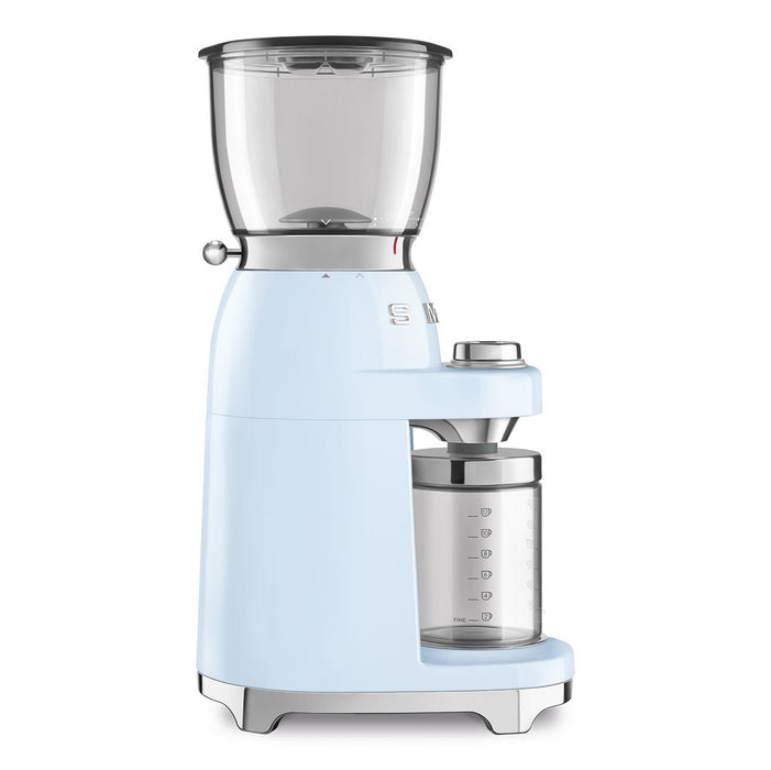 EAN 8017709317980 - Smeg CGF11PBEU molinillo de café 150 W Azul, Transparente imagen 3