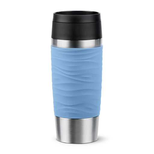 EAN 4009049545097 - EMSA Travel Mug Waves 36 ml Azul, Acero inoxidable imagen 1