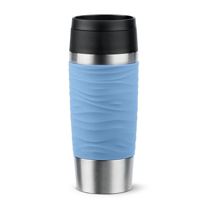 EAN 4009049545097 - EMSA Travel Mug Waves 36 ml Azul, Acero inoxidable imagen 1