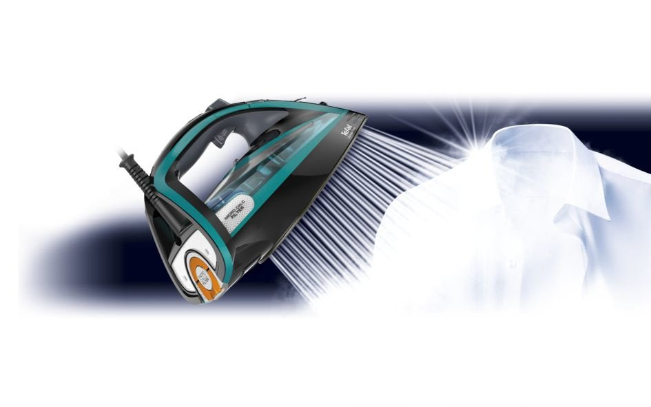 EAN 3121040071441 - Tefal Ultimate Pure FV9844 Plancha vapor-seco Suela Durilium Autoclean 3200 W Negro, Azul imagen 9