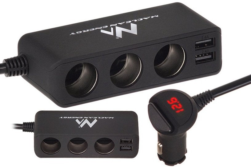 EAN 5902211102946 - Maclean MCE117 cargador de dispositivo móvil Smartphone, Tableta Negro Encendedor de cigarrillos Auto imagen 1