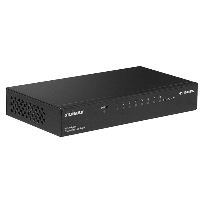 EAN 4717964703699 - Edimax GS-1008E V2 switch No administrado Gigabit Ethernet (10/100/1000) Negro imagen 3