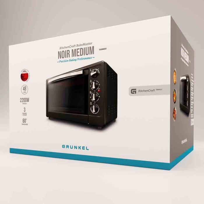 EAN 8426156012995 - Grunkel HR-48RMRUSTI horno tostador 48 L 2200 W Negro Parrilla imagen 6