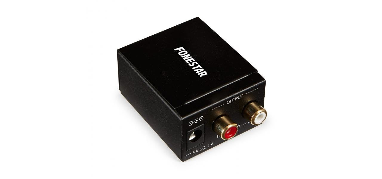 EAN 8422521370233 - Fonestar FO-37DA convertidor de audio Negro imagen 1