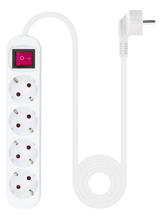 EAN 8433281010161 - Nanocable 10.37.0004 base múltiple 1,4 m 4 salidas AC Interior Blanco imagen 2