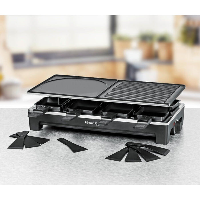 EAN 4001797239600 - Rommelsbacher RCS 1350 parrilla de interior 8 personas(s) 1350 W Negro, Acero inoxidable imagen 9