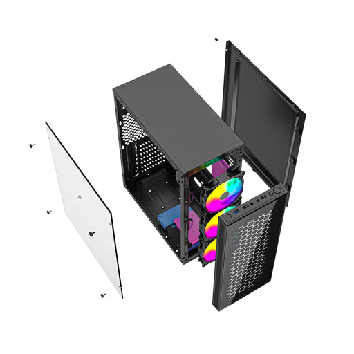 EAN 8716309127455 - Gembird Fornax 500 Midi Tower Negro imagen 2