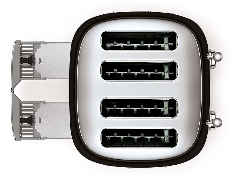 EAN 8017709263362 - Smeg TSF03BLEU tostadora 6 4 rebanada(s) 2000 W Negro imagen 4