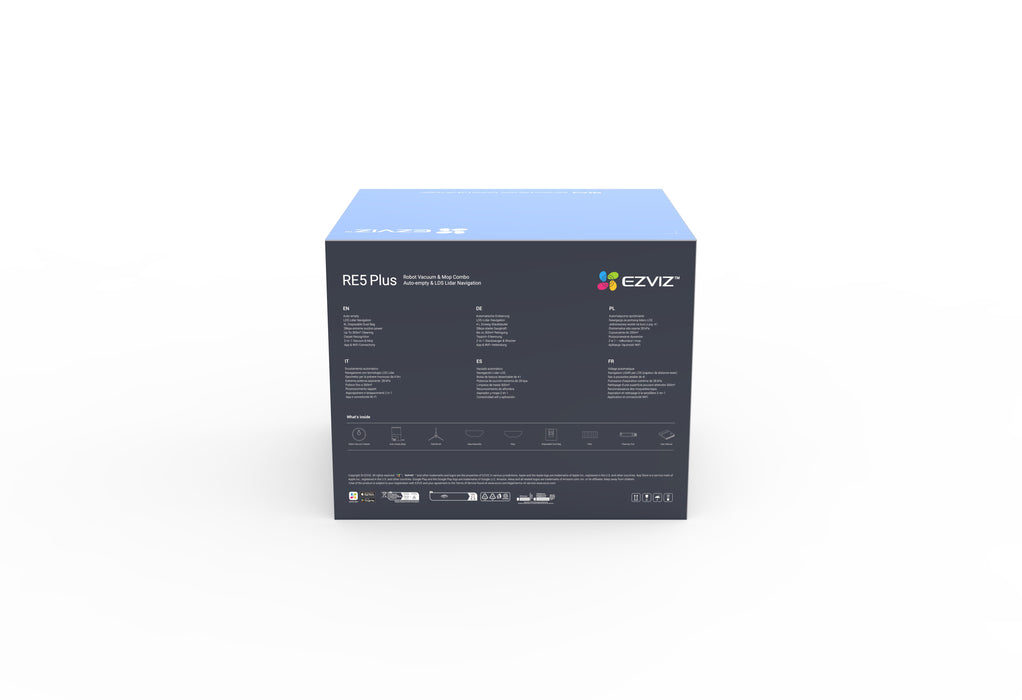 EAN 6941545618302 - EZVIZ RE5 PLUS 0,35 L Bolsa para el polvo Blanco imagen 17