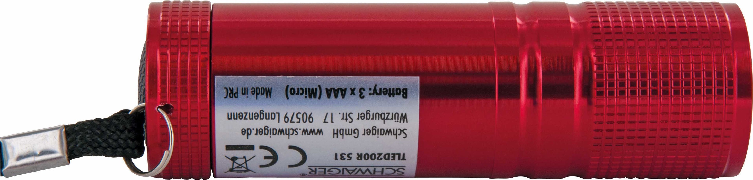 EAN 4004005022650 - Schwaiger TLED200R 531 Rojo Linterna de mano COB LED imagen 9