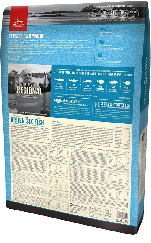 EAN 64992281182 - Orijen Six Fish alimento seco para gatos 1,8 kg Adulto Pescados imagen 2