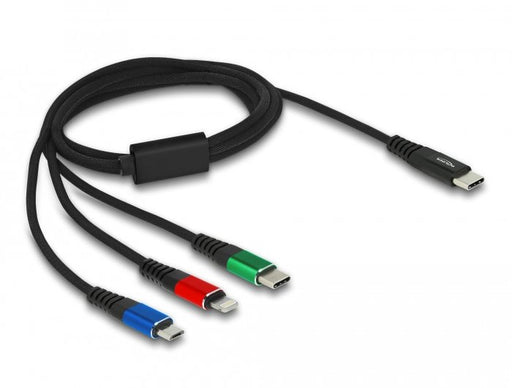 EAN 4043619865963 - DeLOCK 86596 cable USB USB 2.0 USB C USB C/micro-USB B/Lightning Negro, Azul, Verde, Rojo imagen 2