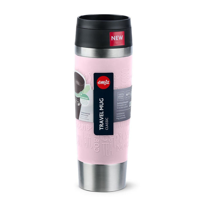 EAN 4009049545042 - EMSA Travel Mug Classic Grande 500 ml Rosa, Acero inoxidable imagen 4