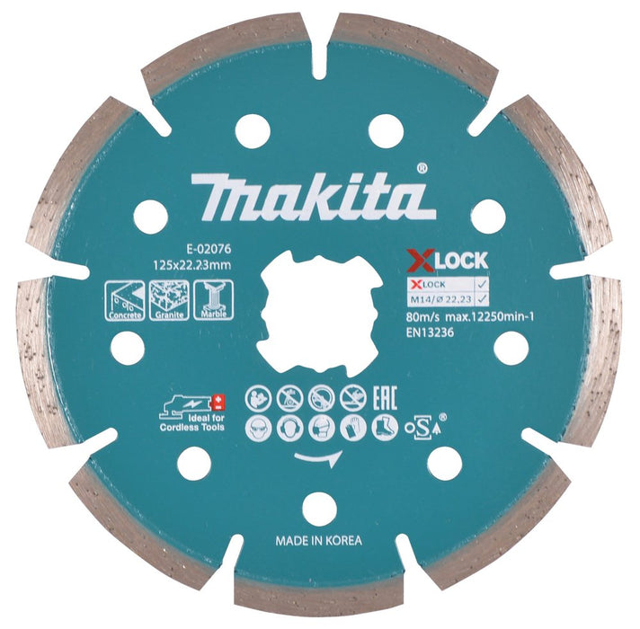 EAN 0088381556224 - Makita E-02076 disco de diamante 12,5 cm Disco de diamante con borde segmentado imagen 1