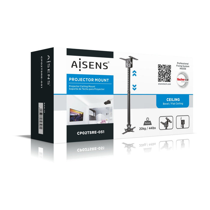 EAN 8436574703481 - AISENS CP02TSRE-051 montaje para projector Techo Negro imagen 8