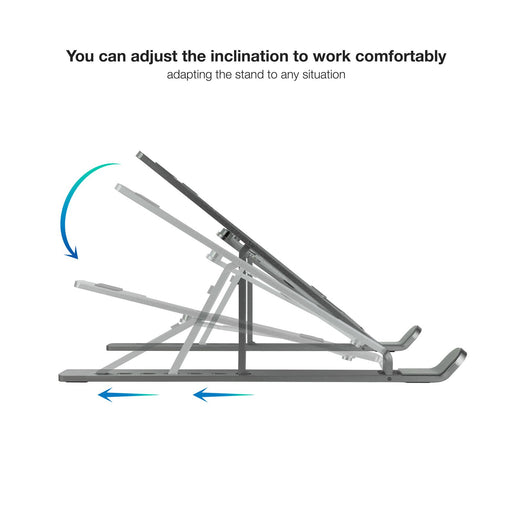 EAN 8433281012738 - TooQ TQLRS0033-AL-G soporte para ordenador portátil Soporte para ordenador portátil y tableta 38,1 cm (15 imagen 2
