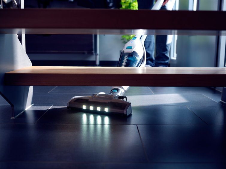 EAN 4006501119278 - Leifheit Rotaro PowerVac 2in1 Aspiradora escoba 2 en 1 Batería Secar EPA Sin bolsa Negro, Azul, Blanco imagen 5